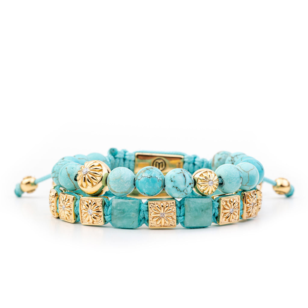 turquoise bracelet stack the turquoise serenity by mahigan 